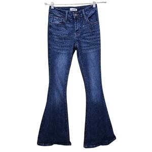 Rue 21 Women's Rhinestone Flare Leg Stetch Jeans Casual Women's Size 2 - NWOT